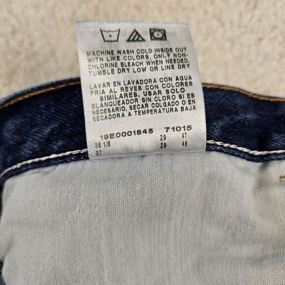 Rustler Jeans Men's 36x29 Blue Dark Wash Regular Fit Straight Leg Heavyweight - Picture 10 of 13